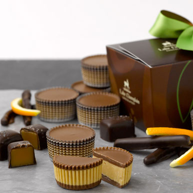 Assorted gourmet handcrafted chocolates