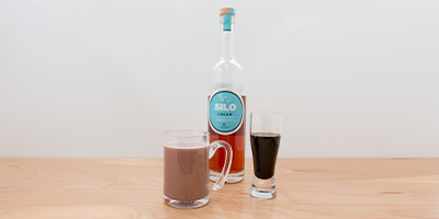 cacao vodka spiked hot chocolate