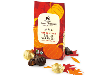 Chocolate Pumpkins: Vegan Salted Caramel | Lake Champlain Chocolates