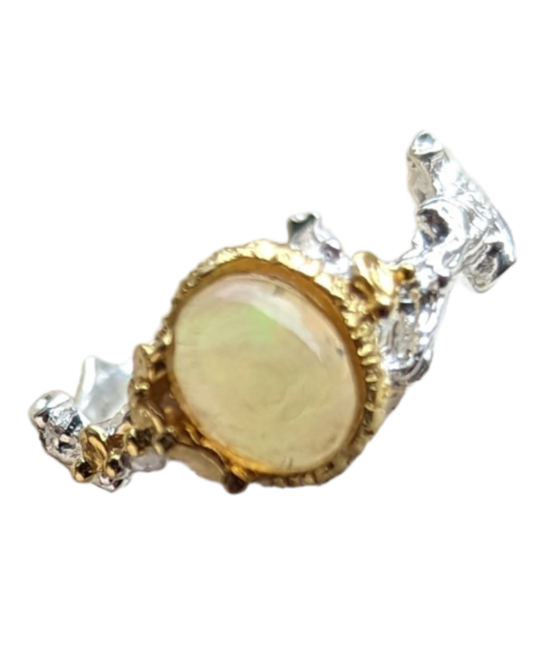 inel din argint opal
