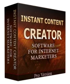Instant Content Creator digital ebook cover