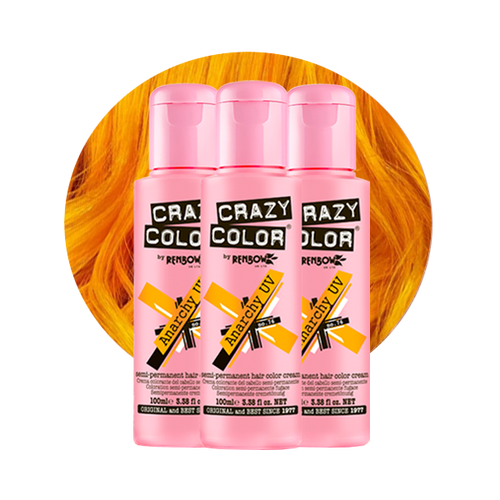 Semi-Permanent Neon Orange Hair Dye