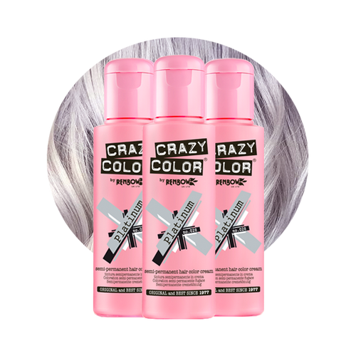 Semi-Permanent Classic Platinum Hair Dye Trio Bottle