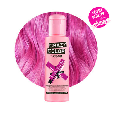 Crazy Color Hair Dye - Vegan and Cruelty-Free Semi Permanent Hair Color -  Temporary Dye for Pre-lightened or Blonde Hair - No Peroxide or Developer