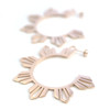 Large Rose Gold Araw Hoops