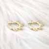 Gold Philippines sun earrings