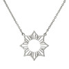 Silver Filipino sun necklace