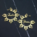 Custom Name Araw Earrings