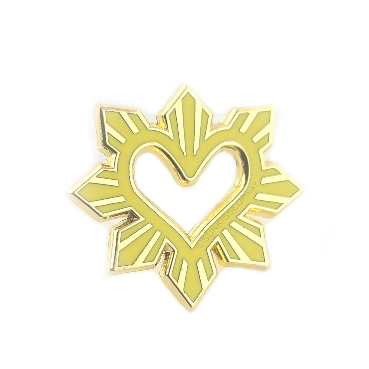 Filipino Heart Sun enamel pin