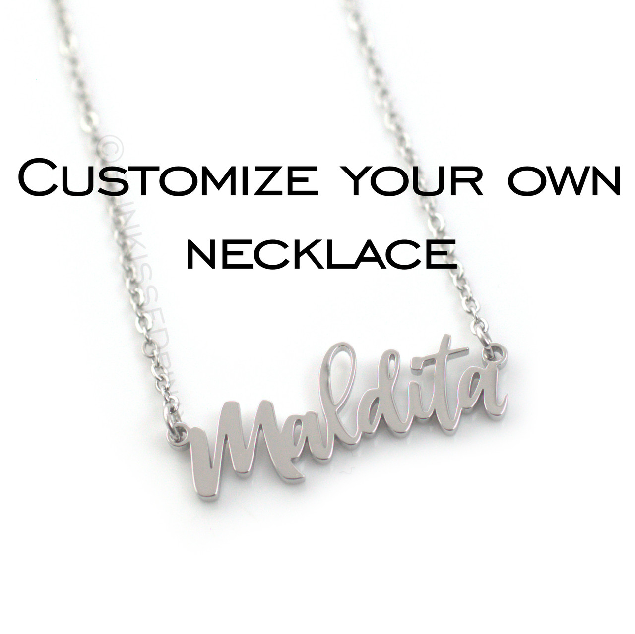 Customized Word or name Necklace