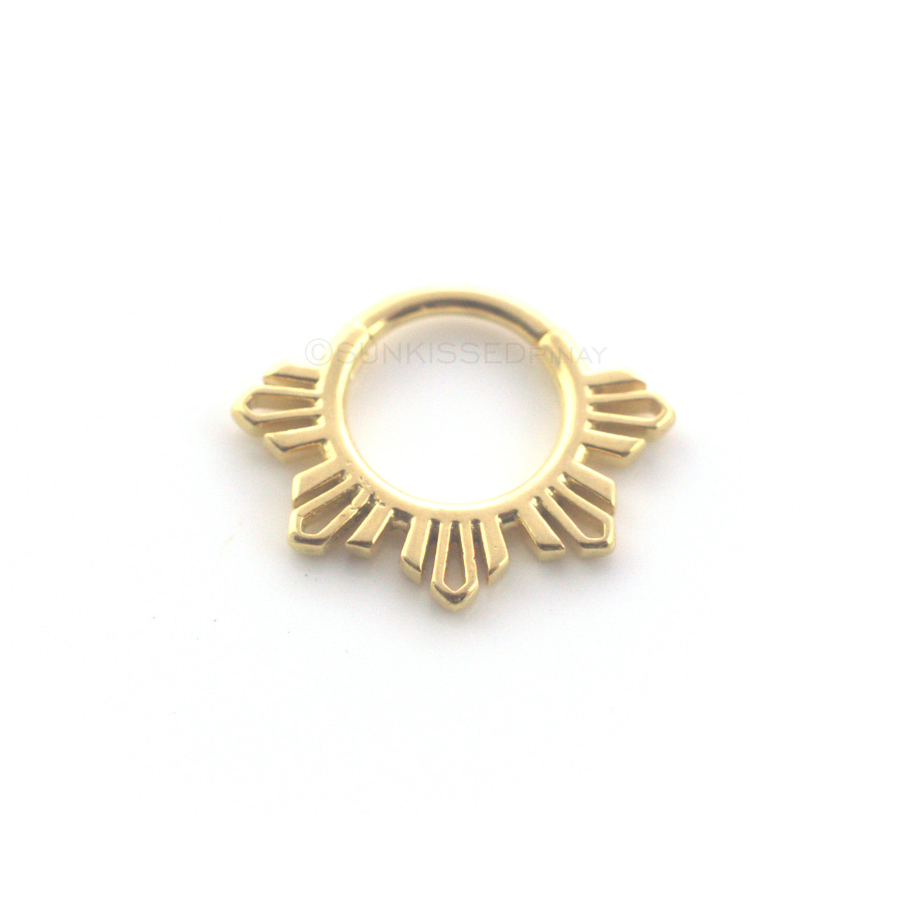 Araw Gold septum jewelry