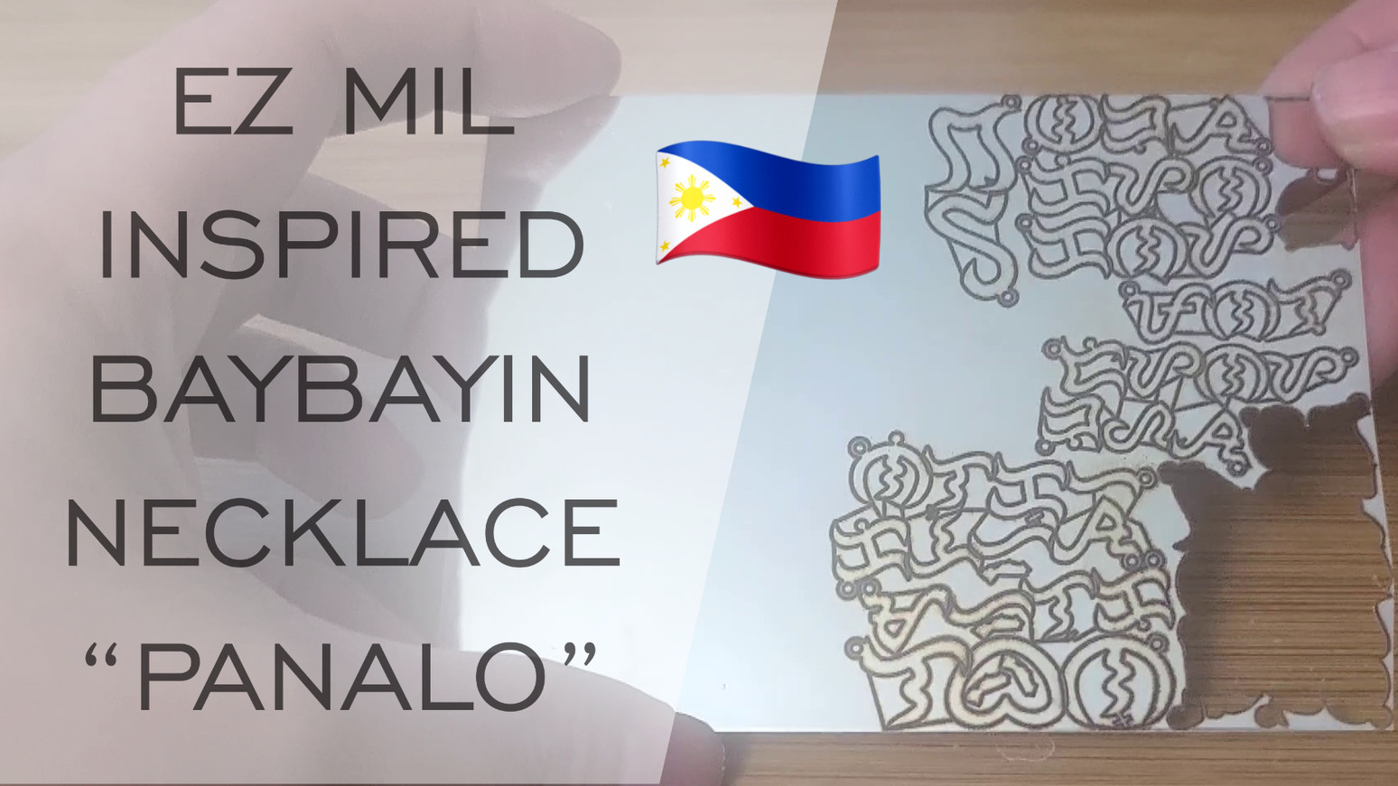 EZ Mil Inspired Baybayin Necklace EZ Mil Inspired Baybayin Necklace