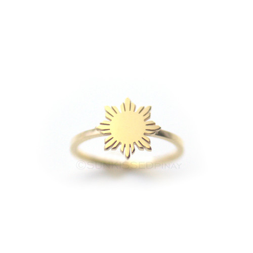 Gold Philippine Sun ring