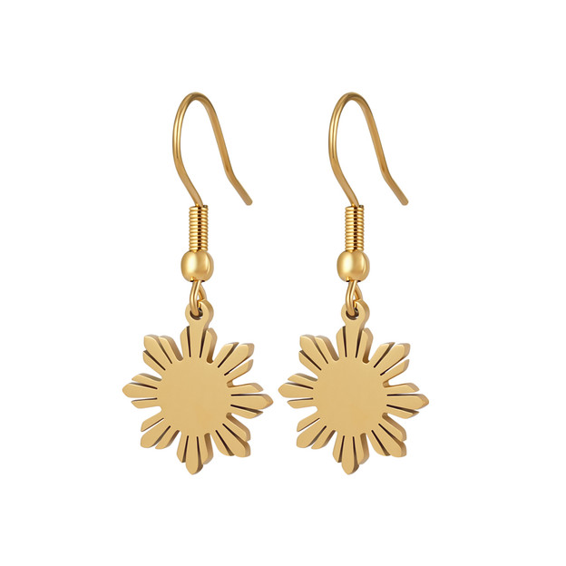 Filipina sun earrings