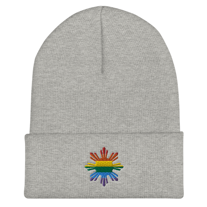 Heather Grey Filipino gay pride beanie