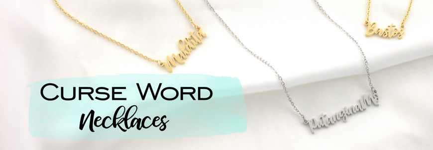 New Curse Word Necklaces