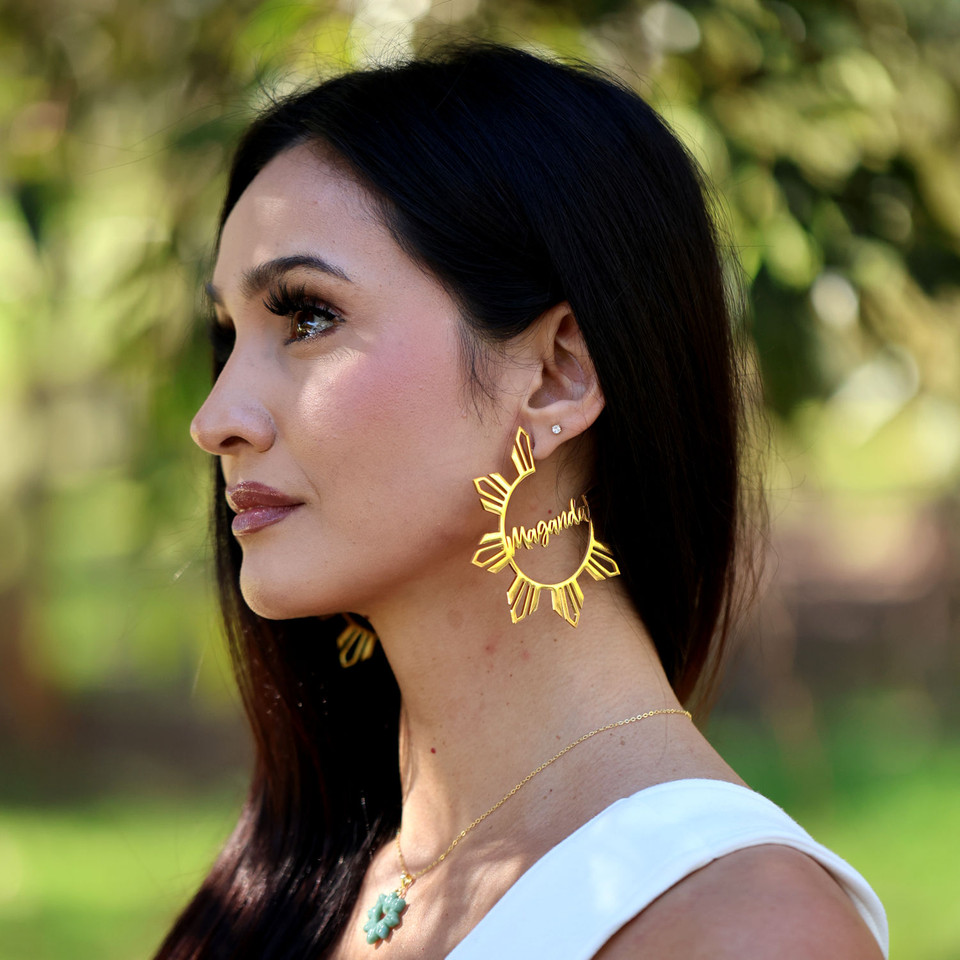 Custom Name Araw Earrings