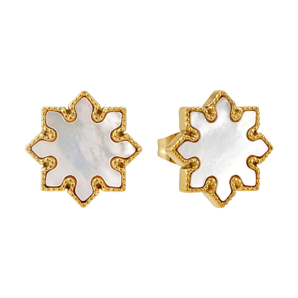 Solaris Earrings in Mother of Pearl
