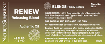 RENEW Releasing Authentic Essential Oil Blend(15ML)