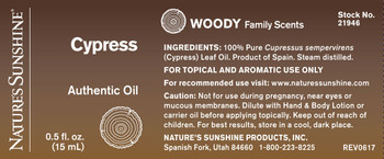 Cypress Authentic Essential Oil (15 ml) 6/9/23