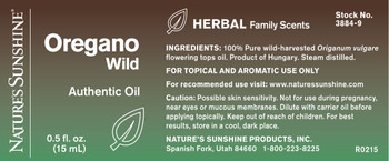 Oregano, Wild Authentic Essential Oil (15 ml)