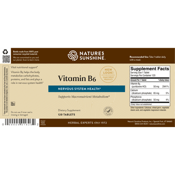 VITAMIN B6 (50 mg) (120 Tabs) [KO]