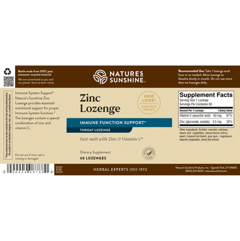 ZINC LOZENGE (60 Tabs)