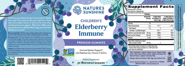 Children's Elderberry Immune (60 Veg. Gummies) - No Date