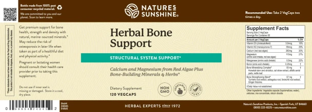 Herbal Bone Support - (120 CT) Herbal Bone Support - (120 CT)