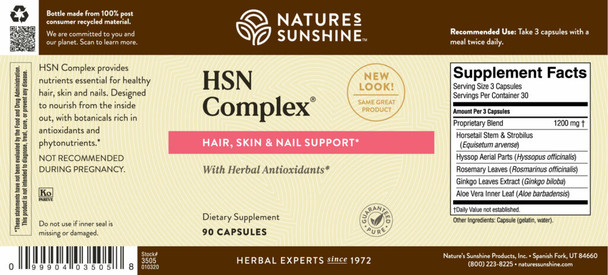 HSN COMPLEX (90 Caps), NATRIA [KO]