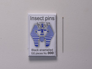 Ento Sphinx, Black Enamel, Gold-Headed Insect Pins Ento Sphinx, Black Enamel, Gold-Headed Insect Pins