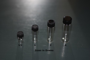 Glass Vials with Regular Caps Glass Vials with Regular Caps