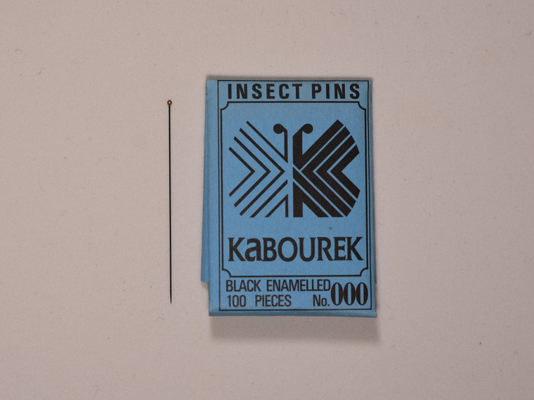 Kabourek, Black Enamel, Gold-Headed insect Pins
