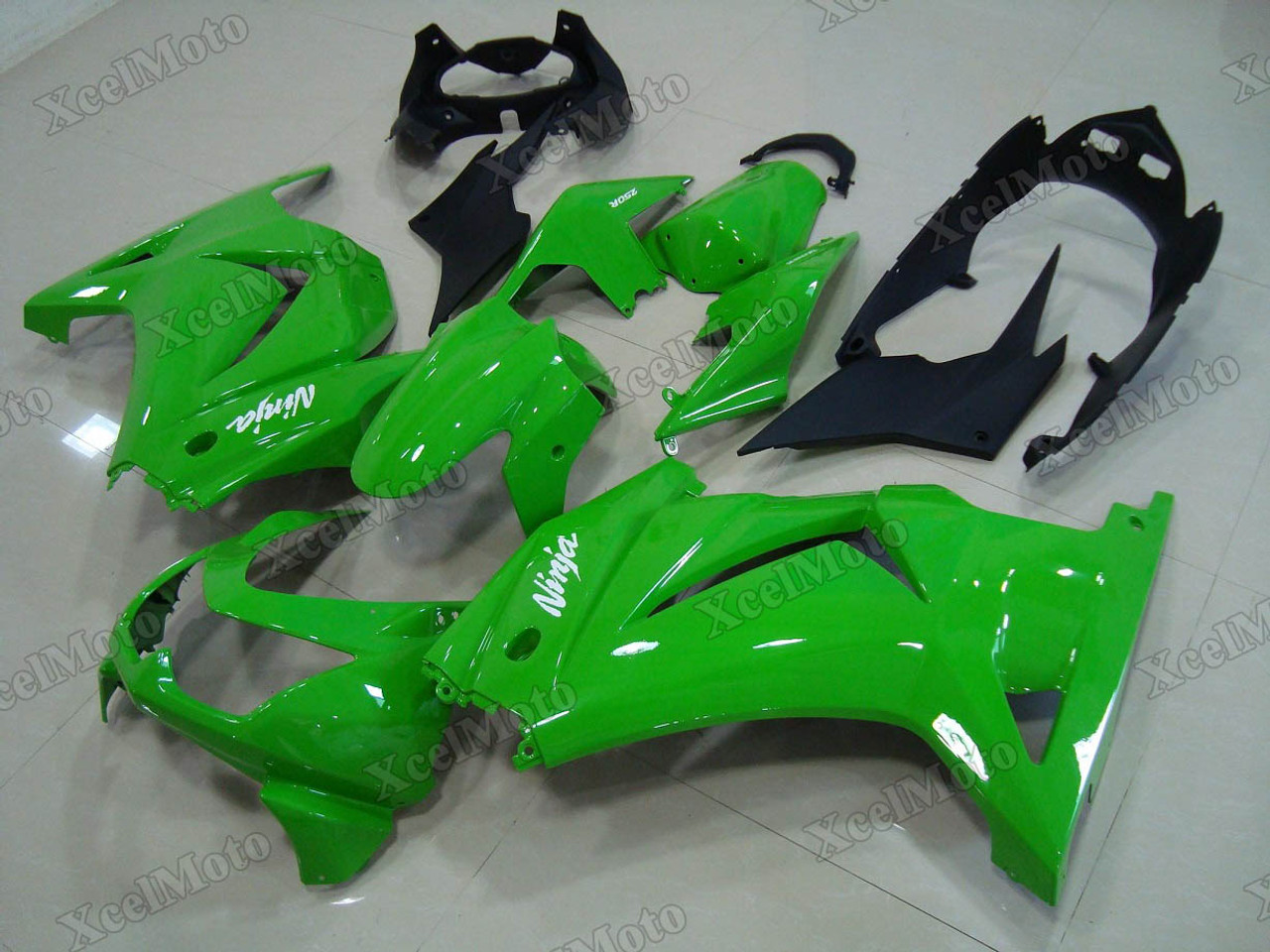 Kawasaki Ninja lime fairings - XcelMoto