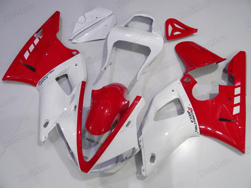2000 2001 Yamaha R1 red and white fairings and bodywork