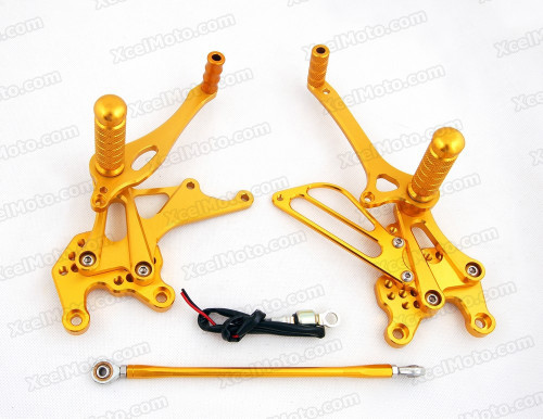 Motorcycle Rear Sets Assembly for 2006 2007 Kawasaki ZX-10R Ninja, Kawasaki Ninja ZX10R original rear sets replacement.