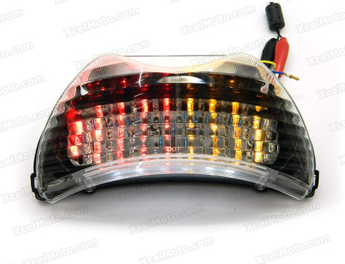The LED turn signals integrated taillights assembly was compatible with 1999 2000 Honda CBR600 F4, this taillights combines tail lights and turn signals into one unit and are more functional.