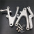 2004 2005 2006 Yamaha YZF-R1 rider/front foot pegs and mount bracket assembly. Honda CBR600RR foot rest and holder assembly.