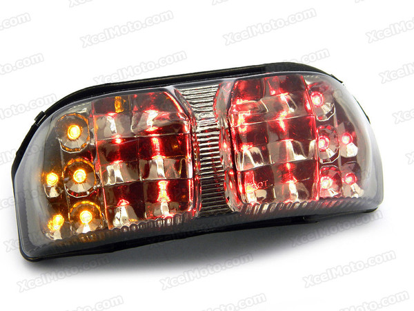 The LED turn signals integrated taillights assembly was compatible with 2006 2007 2008 2009 2010 Yamaha FZ1 FAZER, this taillights combines tail lights and turn signals into one unit and are more functional.
