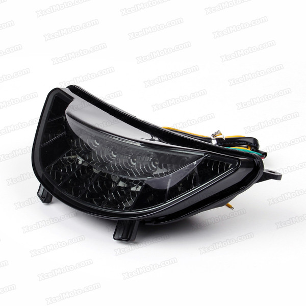 The LED turn signals integrated taillights assembly was compatible with 2009 2010 2011 2012 2013 2014 Yamaha VMAX 1700, this taillights combines tail lights and turn signals into one unit and are more functional.