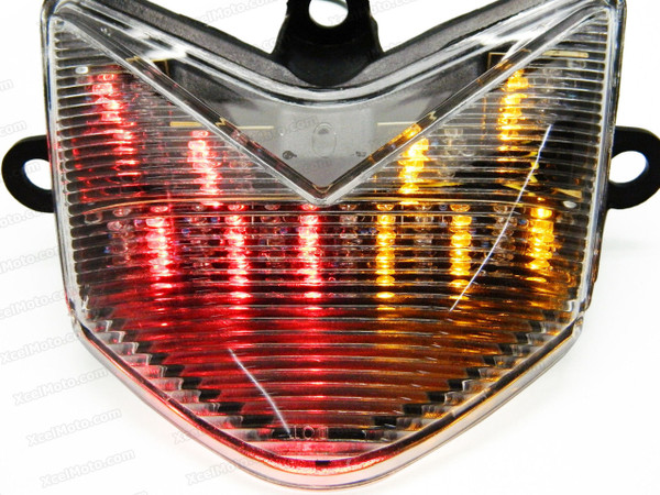 The LED turn signals integrated taillights assembly was compatible with 1996 to 2003 Kawasaki Ninja ZX-10R, this taillights combines tail lights and turn signals into one unit and are more functional.