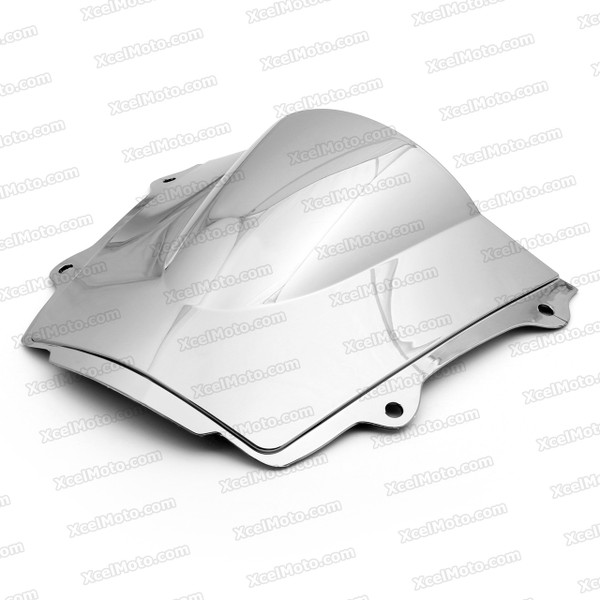 Motorcycle racing windscreen for 2013 2014 2015 Honda CBR600RR, formed with a wedge-shaped bubble in the center of the windscreen, the racing windscreen is an efficient design that deflects wind off the rider, allowing higher speeds and improved rider comfort.