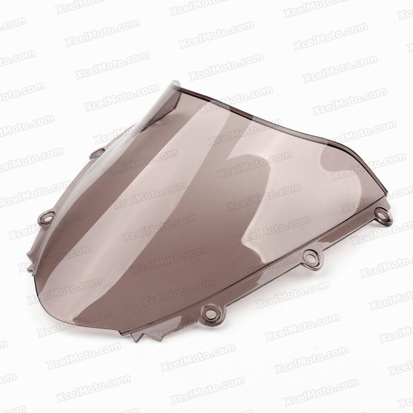 Motorcycle racing bubble windscreen for 2004 2005 2006 2007 Honda CBR1000RR, formed with a wedge-shaped bubble in the center of the windscreen, the racing windscreen is an efficient design that deflects wind off the rider, allowing higher speeds and improved rider comfort.