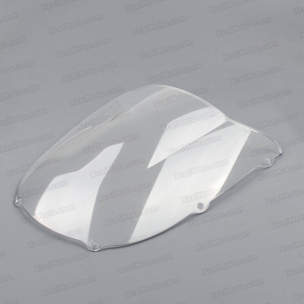 Motorcycle racing bubble windscreen for 1998 1999 Kawasaki Ninja ZX-6R 636, formed with a wedge-shaped bubble in the center of the windscreen, the racing windscreen is an efficient design that deflects wind off the rider, allowing higher speeds and improved rider comfort.