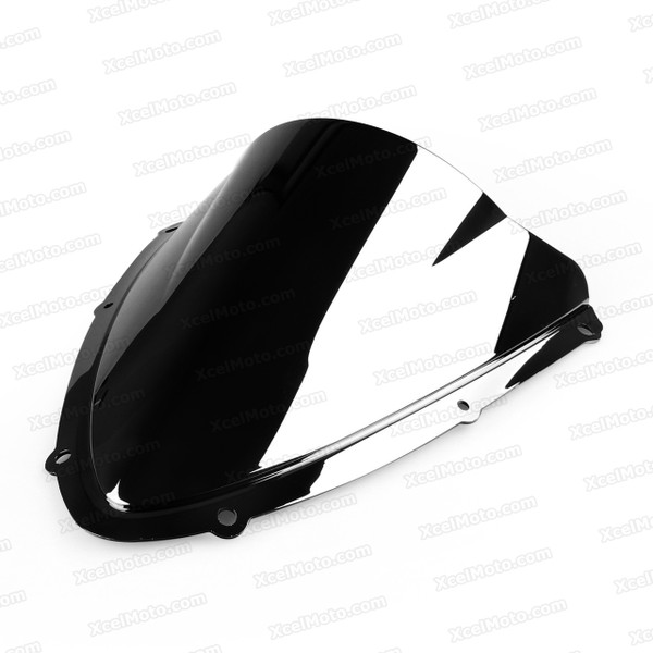 Motorcycle racing bubble windscreen for 2008 2009 2010 Suzuki GSXR600/750, formed with a wedge-shaped bubble in the center of the windscreen, the racing windscreen is an efficient design that deflects wind off the rider, allowing higher speeds and improved rider comfort.
