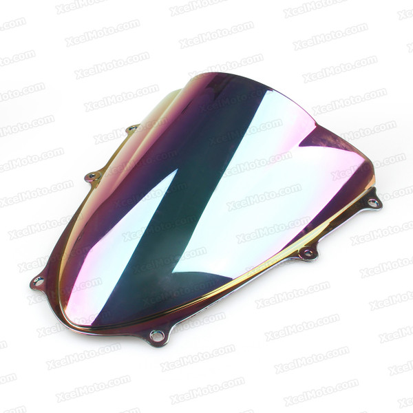 Motorcycle racing bubble windscreen for 2009 2010 2011 2012 Suzuki GSXR1000, formed with a wedge-shaped bubble in the center of the windscreen, the racing windscreen is an efficient design that deflects wind off the rider, allowing higher speeds and improved rider comfort.