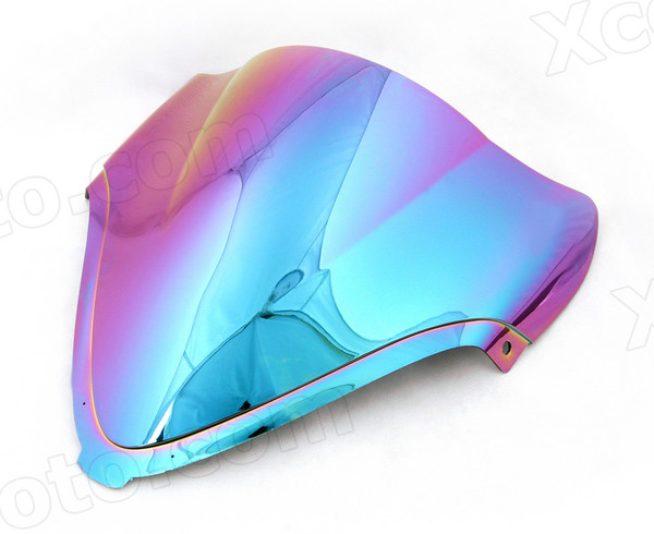 Motorcycle racing bubble windscreen for 2008 to 2015 Suzuki Hayabusa GSXR1300, formed with a wedge-shaped bubble in the center of the windscreen, the racing windscreen is an efficient design that deflects wind off the rider, allowing higher speeds and improved rider comfort.