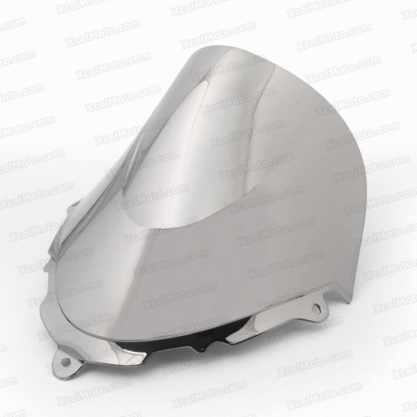 Motorcycle racing bubble windscreen for 1998 to 2006 Suzuki Katana GSX600F/750F, formed with a wedge-shaped bubble in the center of the windscreen, the racing windscreen is an efficient design that deflects wind off the rider, allowing higher speeds and improved rider comfort.