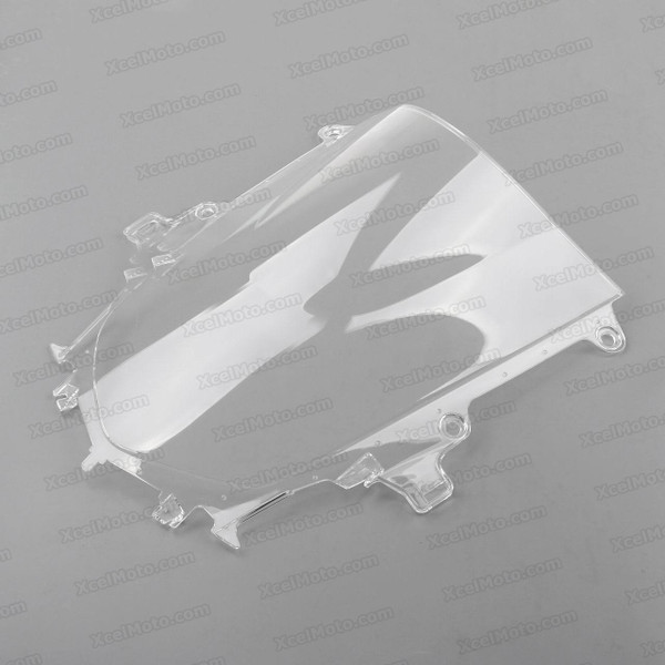 Motorcycle racing bubble windscreen for 2015 Yamaha YZF-R1, formed with a wedge-shaped bubble in the center of the windscreen, the racing windscreen is an efficient design that deflects wind off the rider, allowing higher speeds and improved rider comfort.