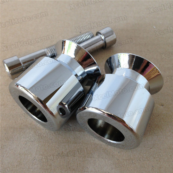 Motorcycle Swingarm Spools, motorcycle swingarm bobbins, Aluminium Made With 6mm, 8mm, 10mm thread options.